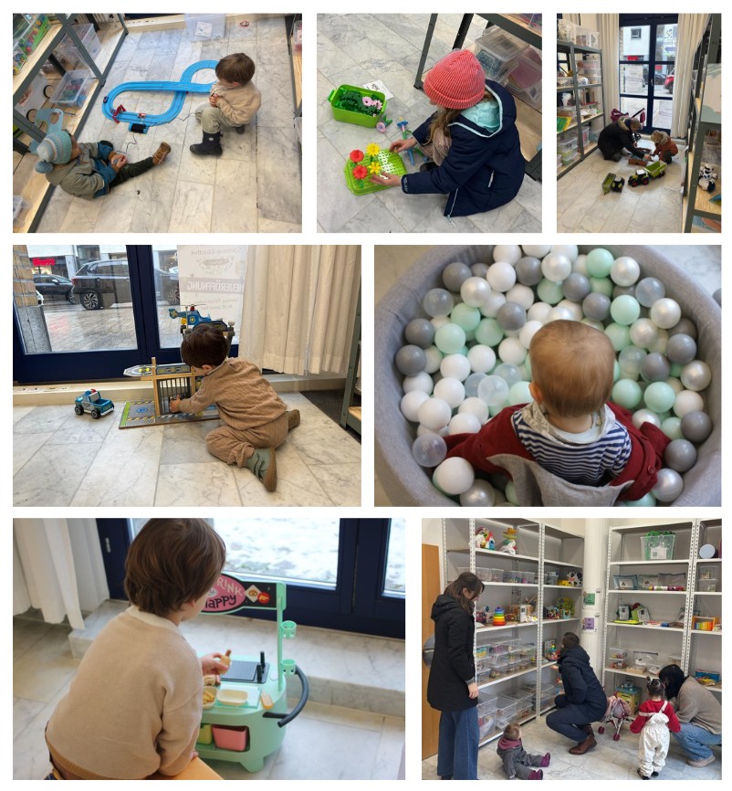 Eindrücke Spiel vor Ort in der Spielzeug-Bibliothek Fellbach