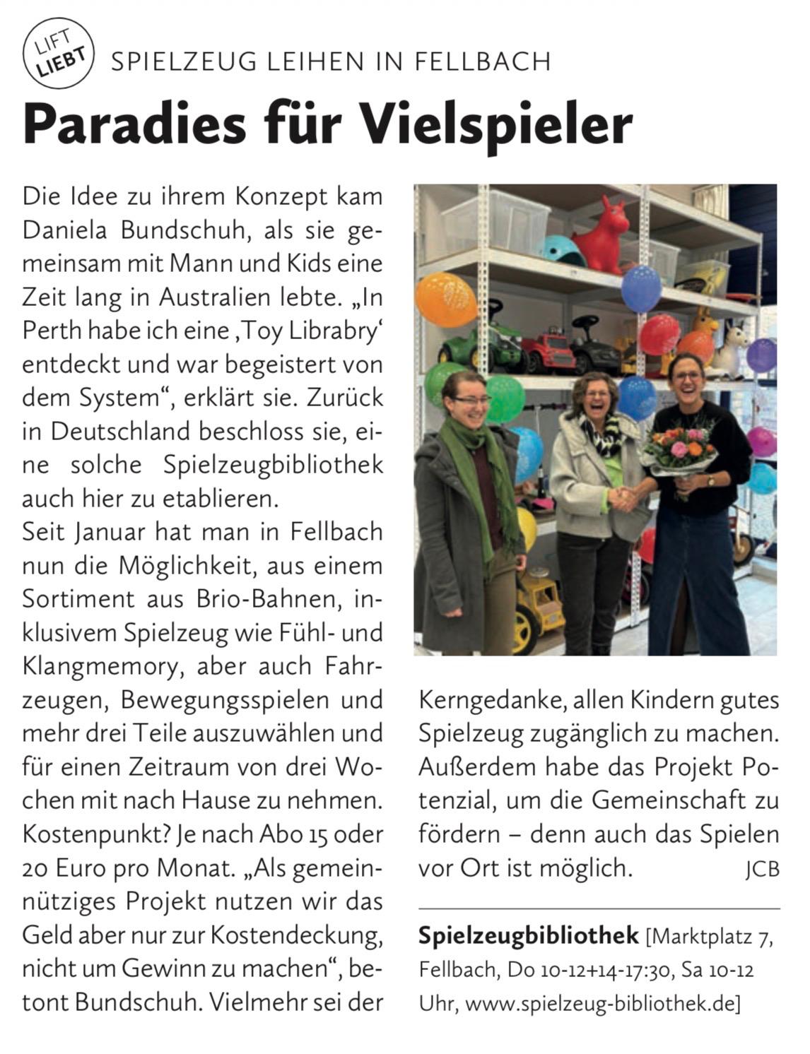 Lift Magazin artikel